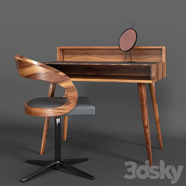 Girado sol home office and chair 3D Model