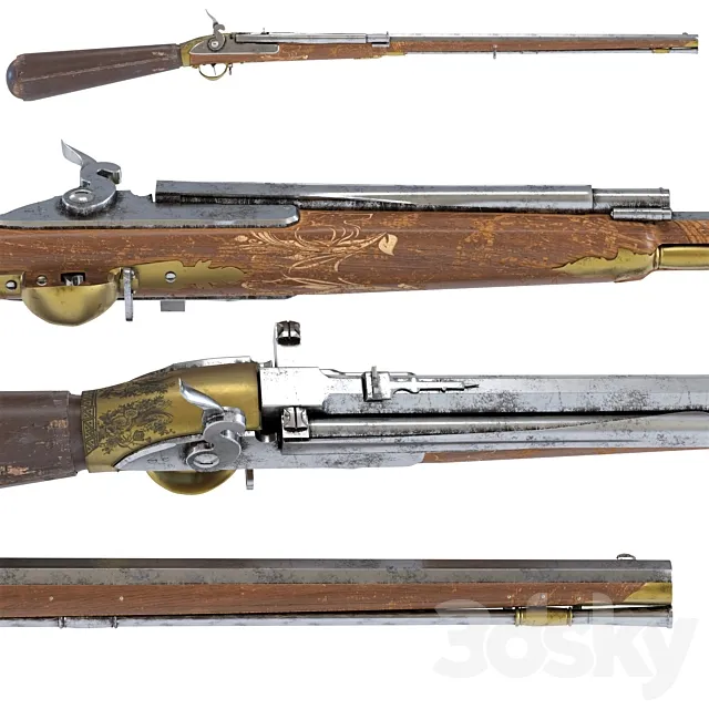 Girardoni air rifle 3DModel