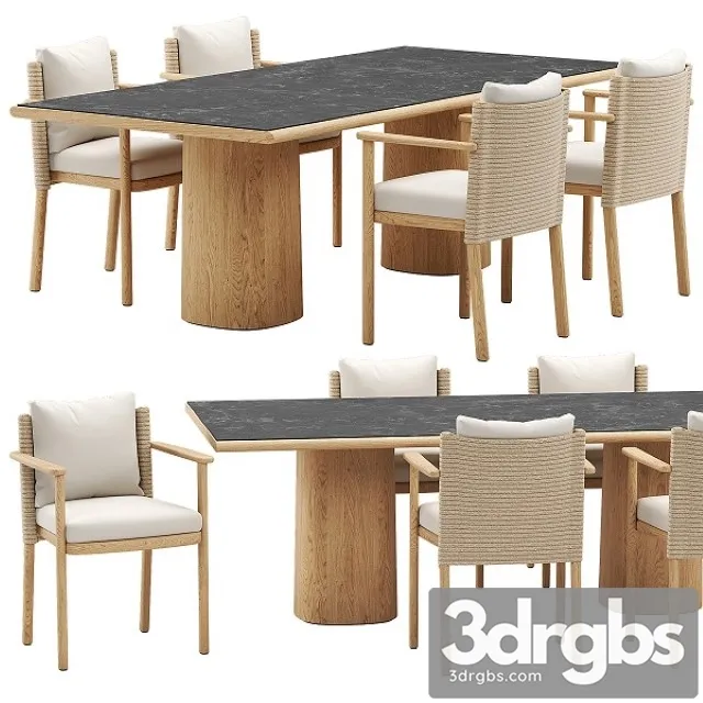Giro Dining Set Kettal 3D Model Free