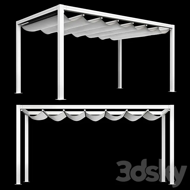 Giulio Barbieri - Bioklimatikus Pergola Onda 3D Model