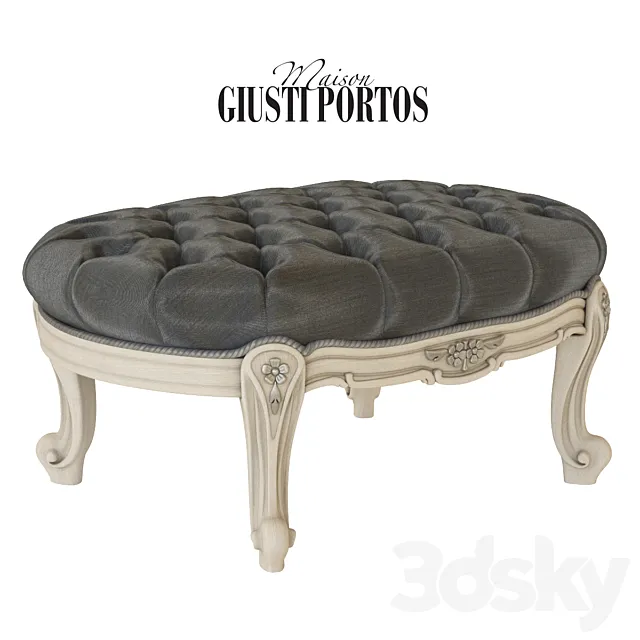 Giusti Portos nouvelle pouf 3D Model