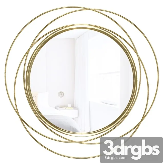 Glam distressed accent mirror 3D Model Free