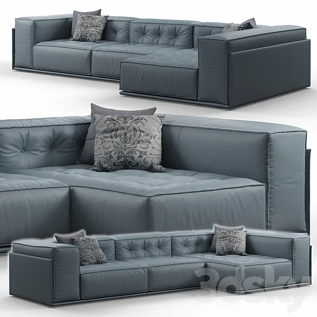 Glamor Corner Sofa by Doimo Salotti 3DModel
