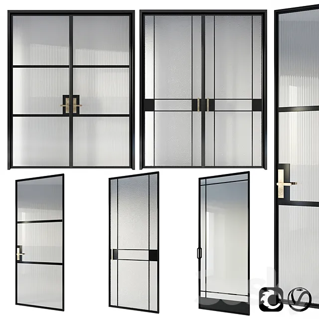 Glamor doors collection 3D Model