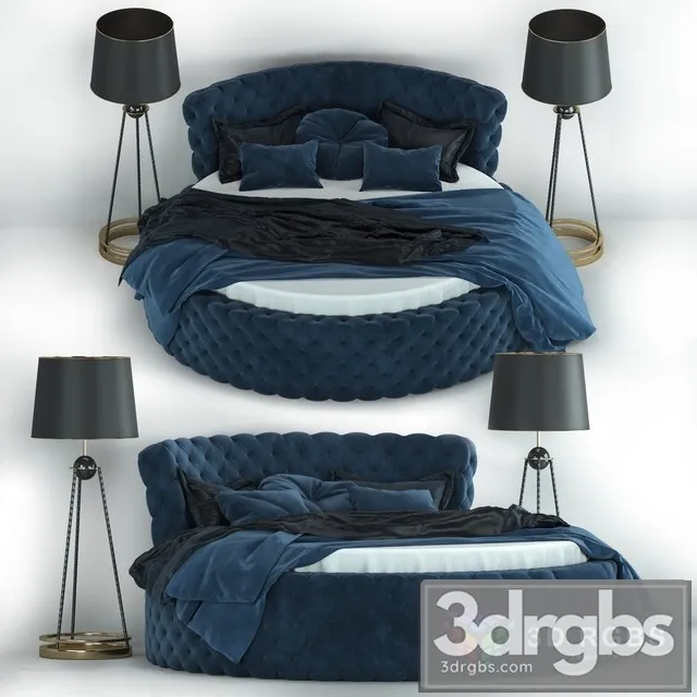 Glamor Round Bed Free Download