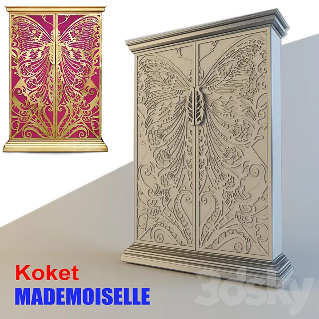 Glamorous wardrobe "KoketMADEMOISELLE" 3D Model