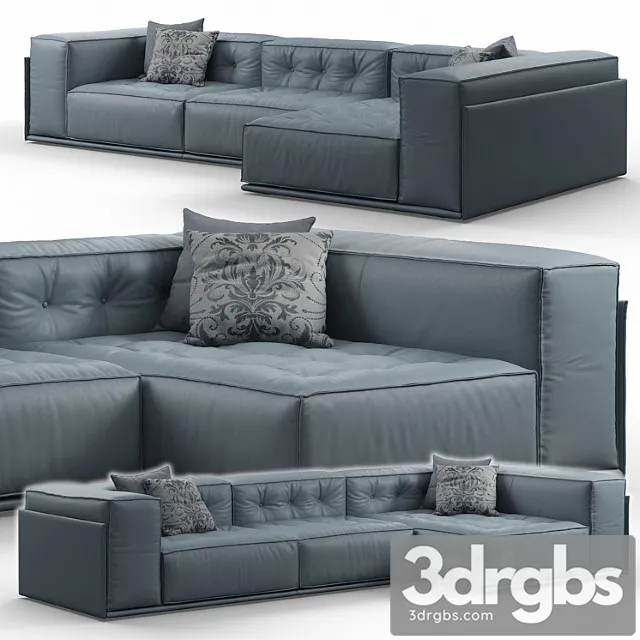 Glamour Corner Sofa By Doimo Salotti 3D Model Free