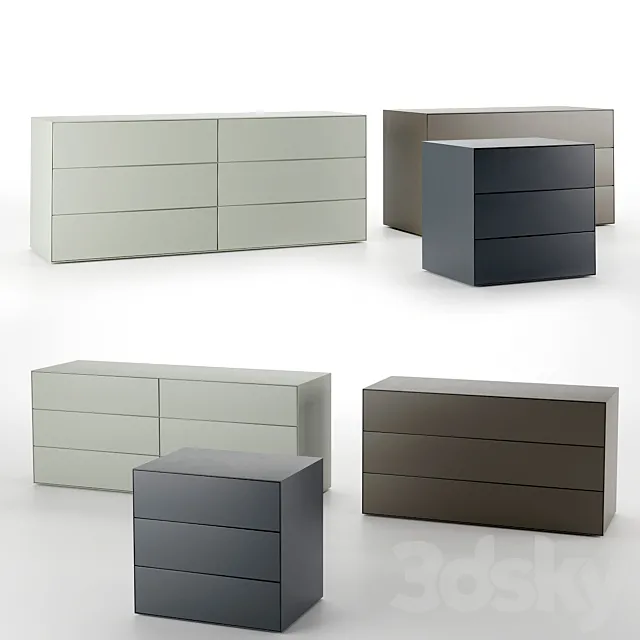 Glas Italia MAGIC BOX | Chest of drawers 3D Model