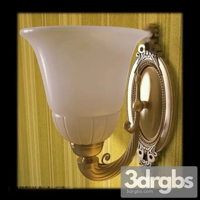 Glasberg Beige Country Wall Light 3D Model Free