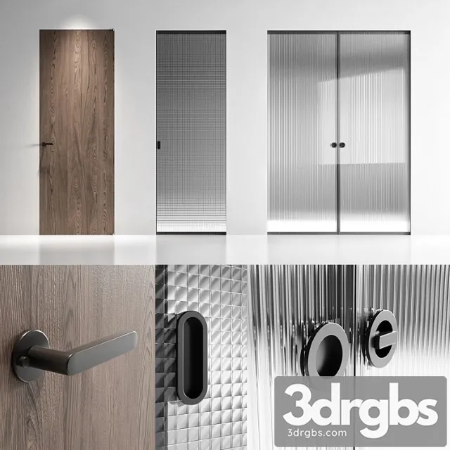 Glasitalia Door Set 3D Model Free