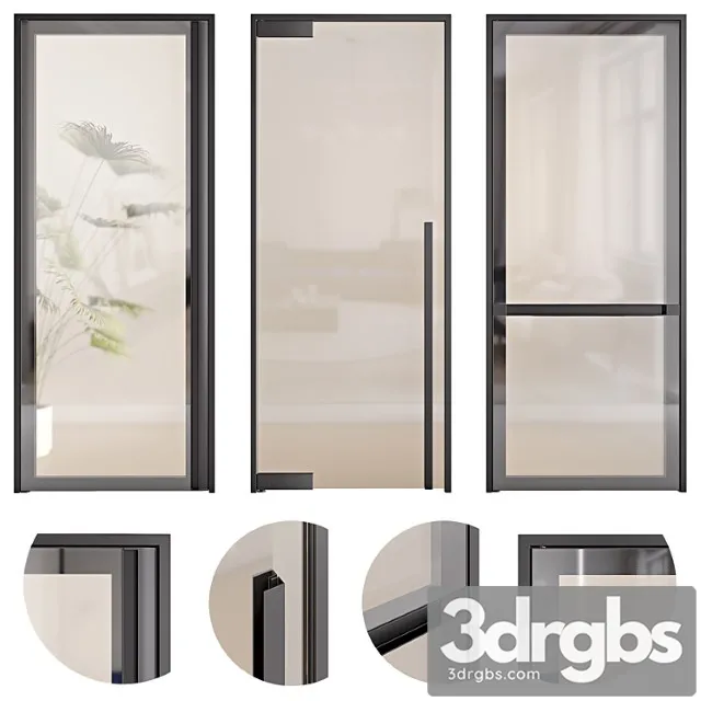 Glass Anyway Doors 3D Model Free