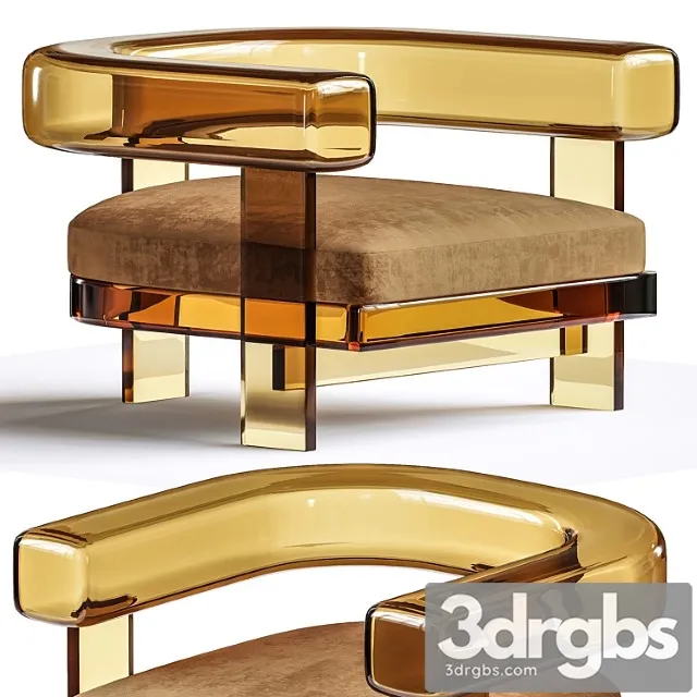 Glass Armchair 3 3D Model Free