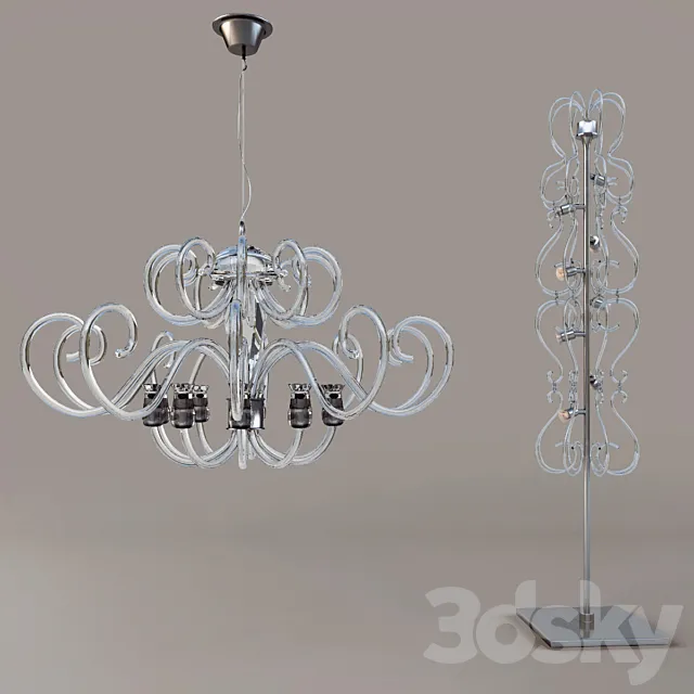 glass art-lamp 3D Model