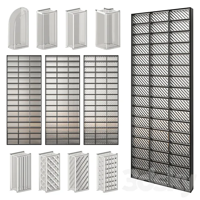 Glass Block Wall 04 Free Download