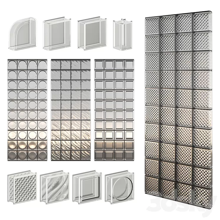 Glass Block Wall 07