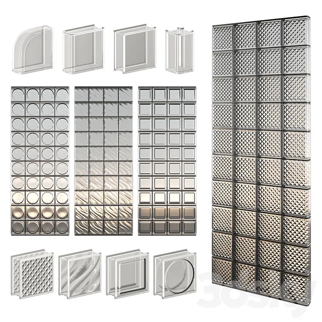 Glass Block Wall 07 Free Download
