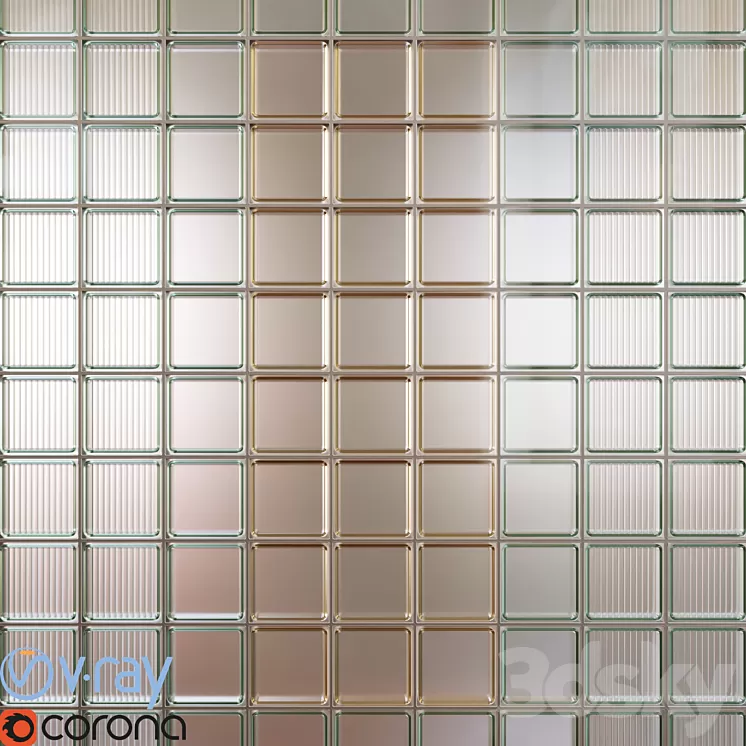 Glass blocks 3D Model