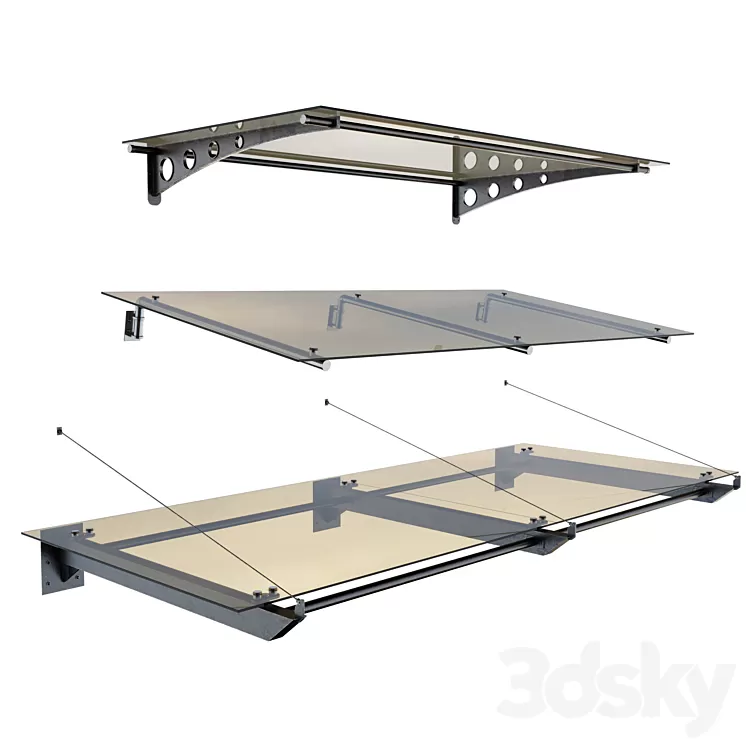 Glass canopy 3D Model