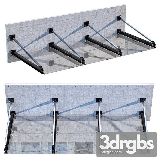 Glass canopy no5 3D Model Download
