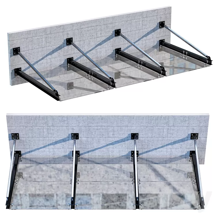 GLASS CANOPY NO5 3D Model