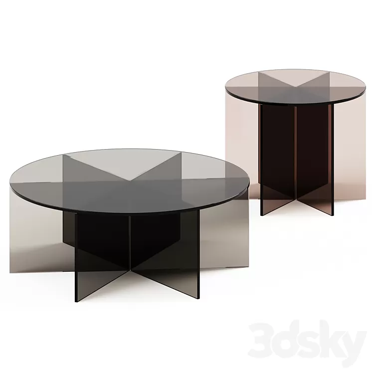 Glass Coffee Table XXX by Glas Italia 3D Model