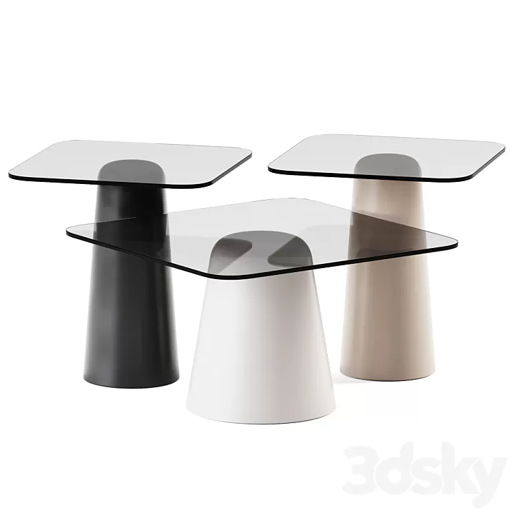 Glass Coffee Tables Balane La Redoute / Glass Table 3D Model