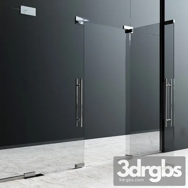 Glass Door 2 3D Model Free