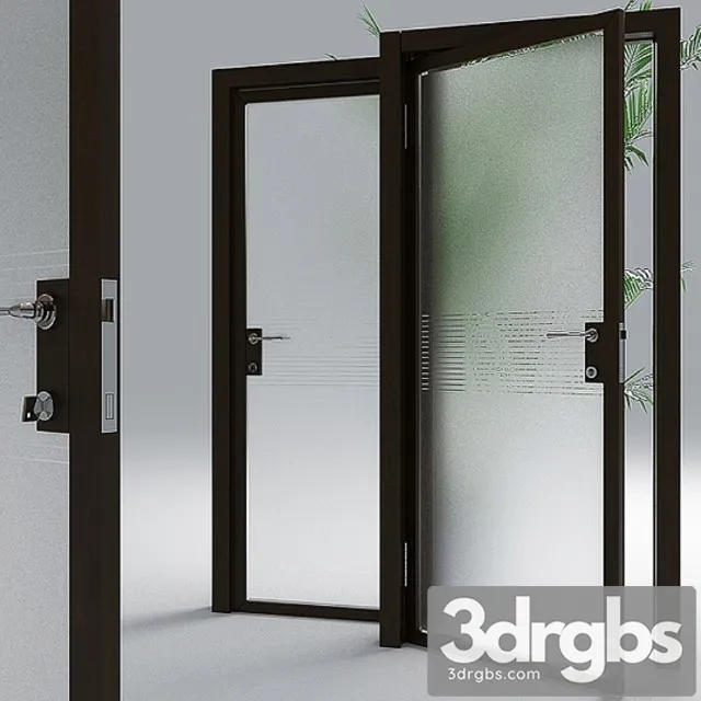 Glass Door 3D Model Free