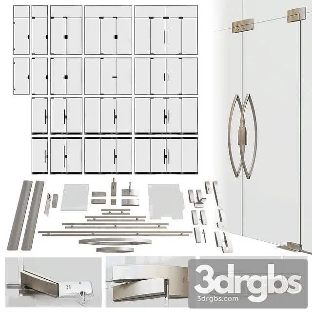 Glass Door Collapse 3D Model Free
