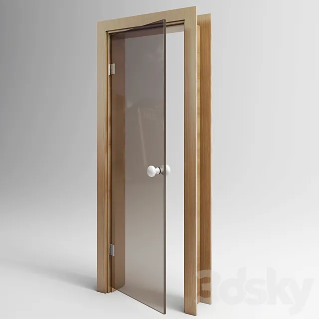 Glass door for sauna 3DModel