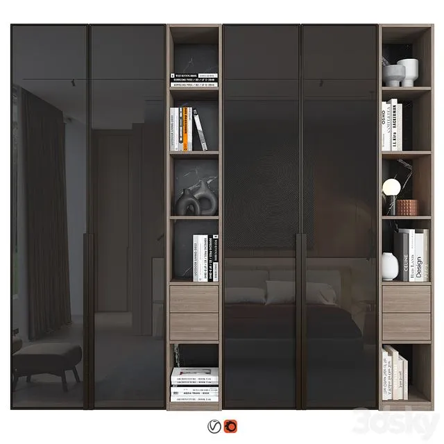 Glass Furniture Composition 161 3D Model