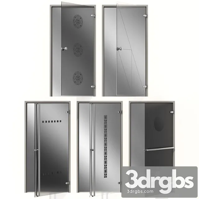 Glass Metal Swing Door Glass Metal Swing Door 2 3D Model Free