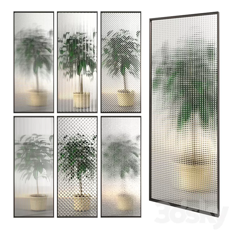 Glass Partition 01 3D Model