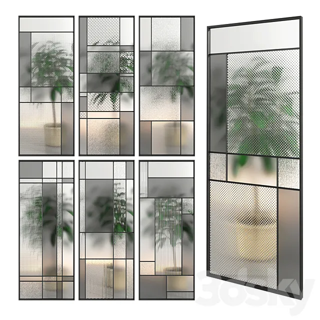 Glass Partition 02 3D Model