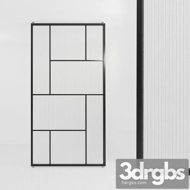 Glass partition 72 3D Model Free