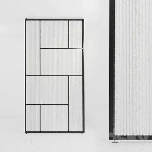 Glass partition 72 3D Model