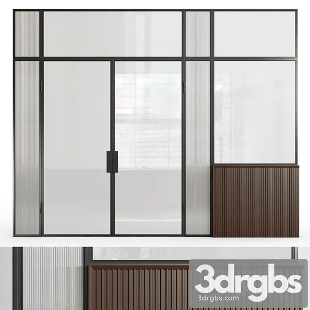 Glass Partition 8 3D Model Free
