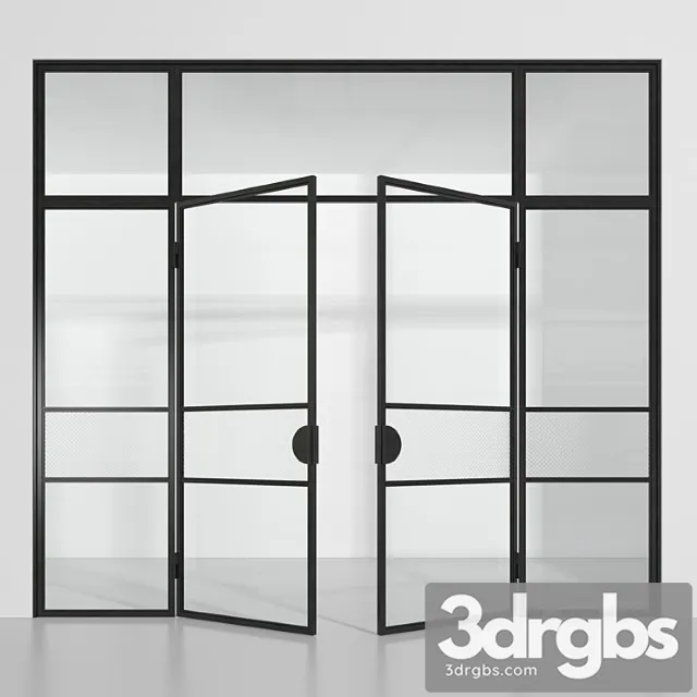 Glass partition (loft) 2 3D Model Free
