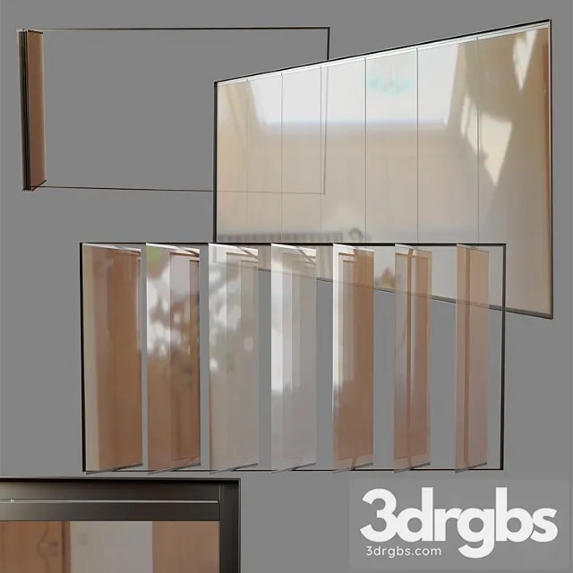 Glass partition movable 3D Model Free