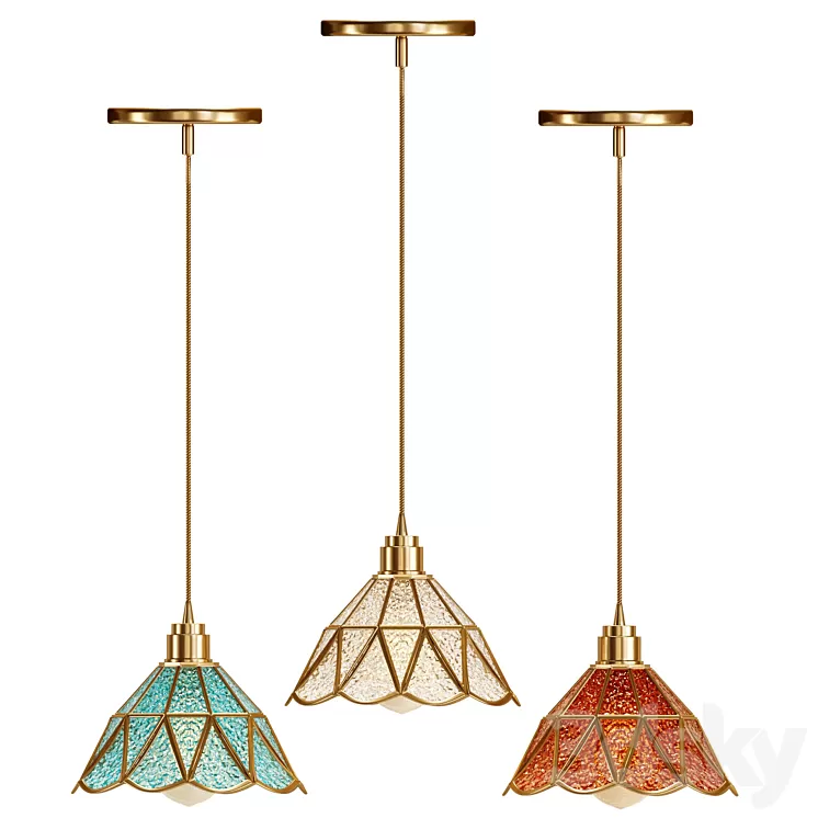 glass pendant light-vol02 3D Model