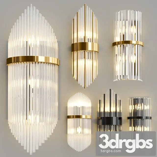 Glass Sconce Collection 3D Model Free