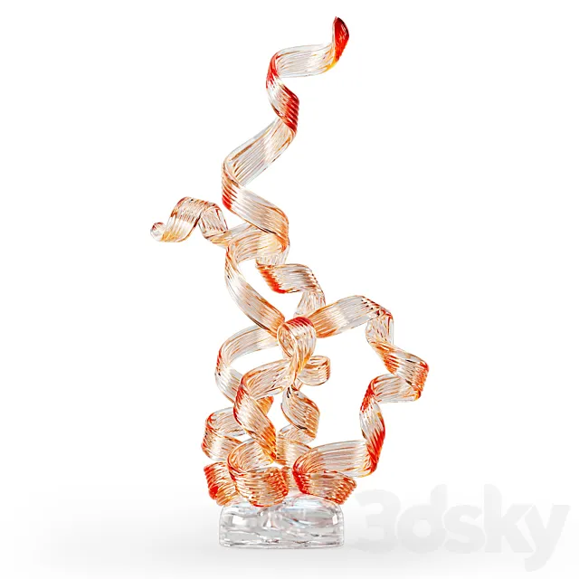 Glass sculpture Chihuly Rotolo 80 3D Model