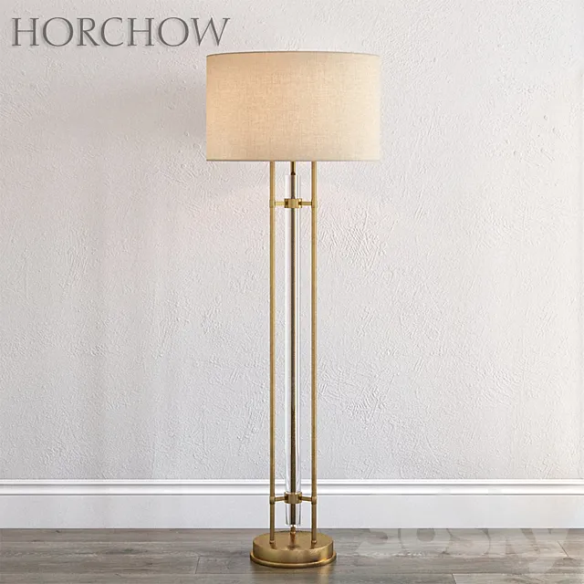 Glass spear floor lamp 3D Model