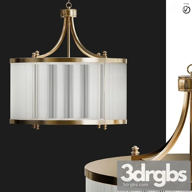 Glass tube chendelier 3D Model Free