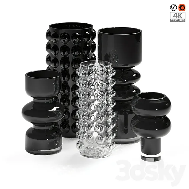 Glass vases H&M Home 3DModel