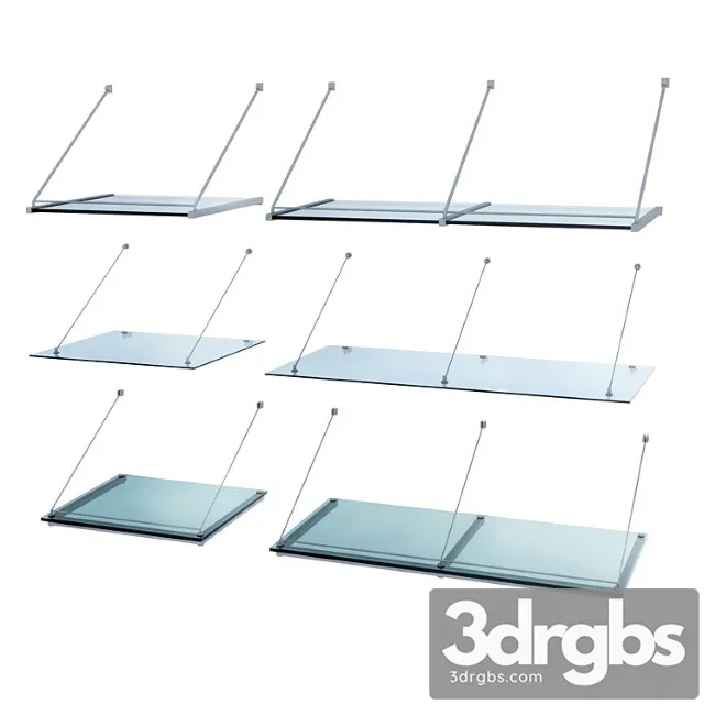 Glass visor set 3D Model Free