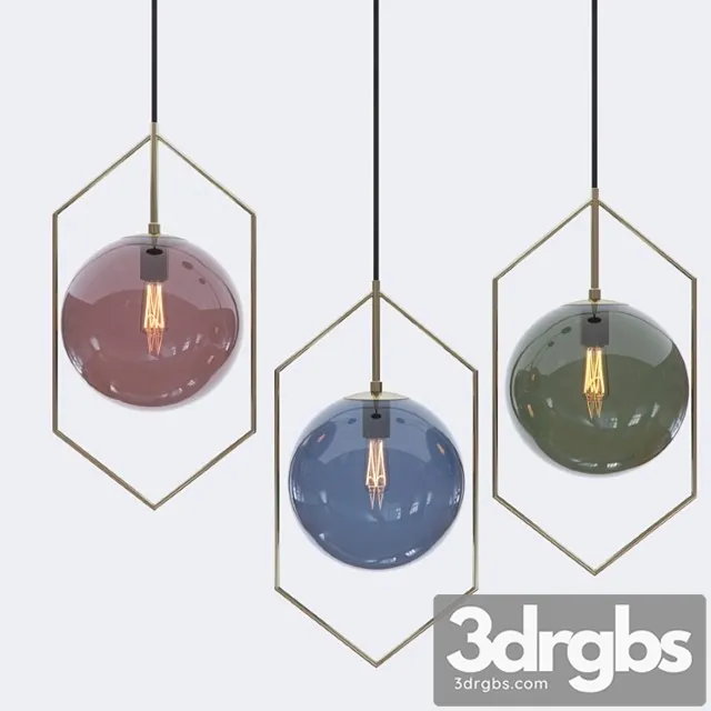 Glassball 3 lampatron pendant light Free Download