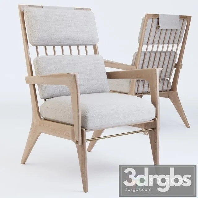 Gleda High Armchair 3D Model Free