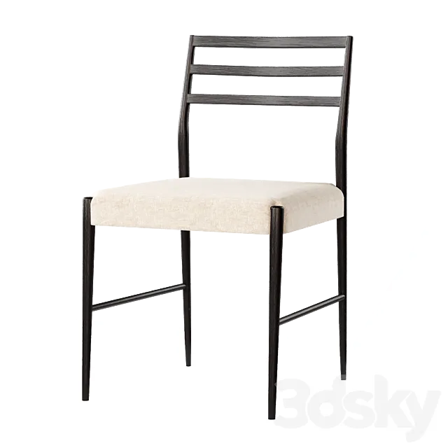Glenmore Light Carbon Dining Chair 3D Model