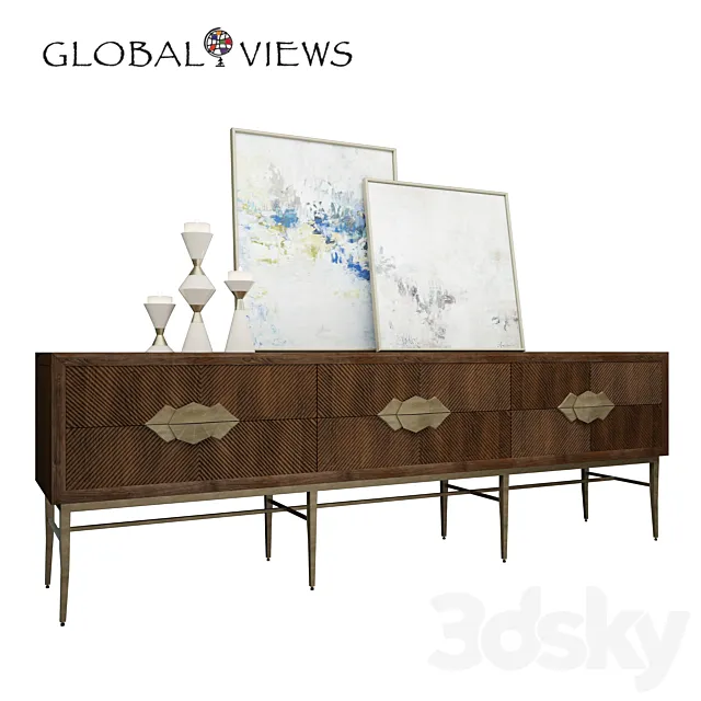 Global Views console and chest 3DModel